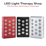 FDA I Therapy-Doctor  Handheld Red 660nm NIR 850nm Light Therapy rechargeable handheld panel 14 leds low battery indicator pain skin rejuvenation mitochondria boost available red black silver