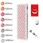 FDA 610 630 660 810 830 850 940 1060 Advanced Red NIR Light Therapy half body Panel 300 LEDs TENs EMS preset treatment modes 8 wavelengths