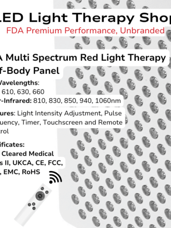FDA 610 630 660 810 830 850 940 1060 Advanced Red NIR Light Therapy half body Panel