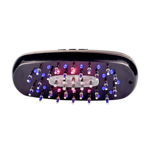 Ultimate Red 620 Blue 465 Near-Infrared 850 LED Hair Regrowth Brush EMS ION Vibration Scalp-and hair treatment Backed by Science