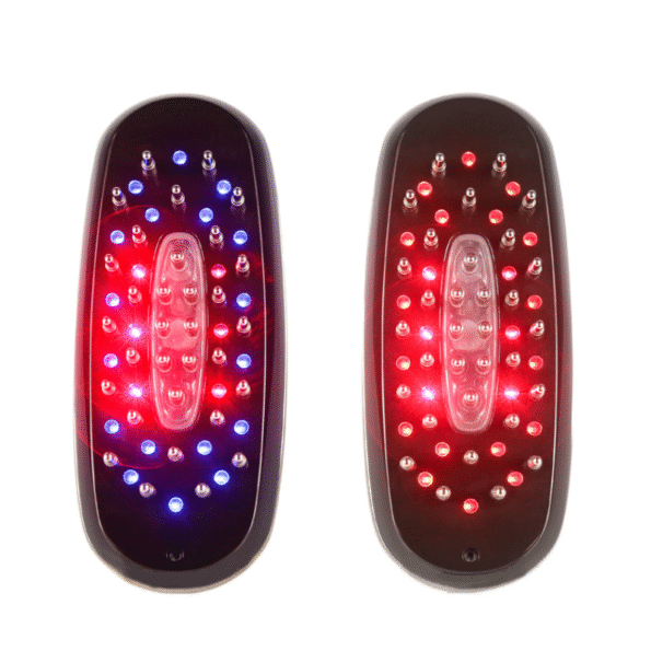 Ultimate Red 620 Blue 465 Near-Infrared 850 LED Hair Regrowth Brush EMS ION Vibration Scalp and hair treatment Backed by Science