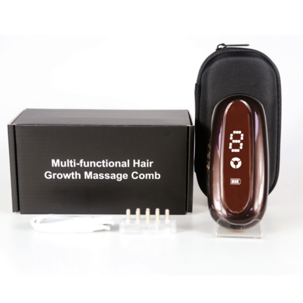 Ultimate Red 620 Blue 465 Near-Infrared 850 LED Hair Regrowth Brush EMS ION Vibration Scalp and hair treatment Backed by Science