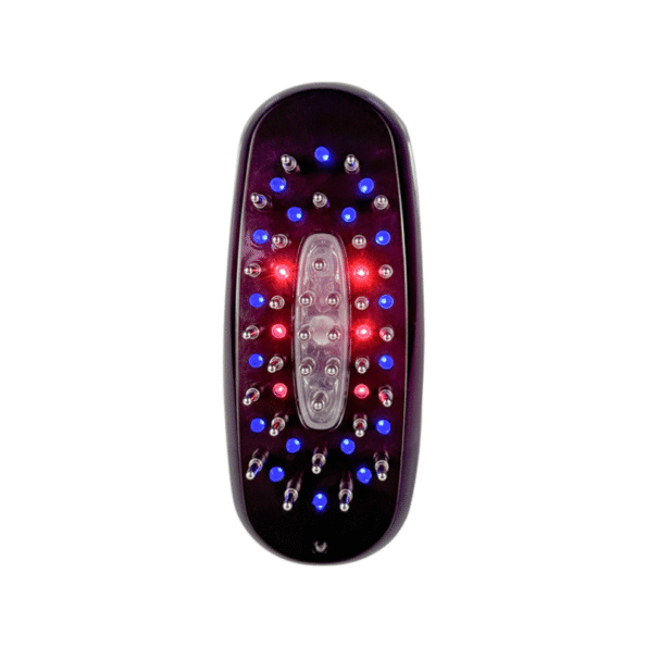 Ultimate Red 620 Blue 465 Near-Infrared 850 LED Hair Regrowth Brush EMS ION Vibration Scalp and hair treatment Backed by Science