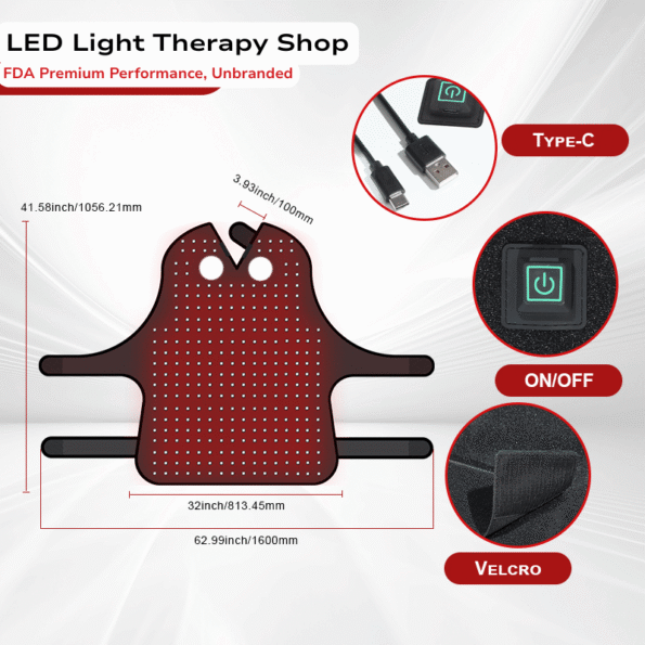 Equine Poll Cap Red Light Therapy Wrap Head Neck Pain Relief for Horse
