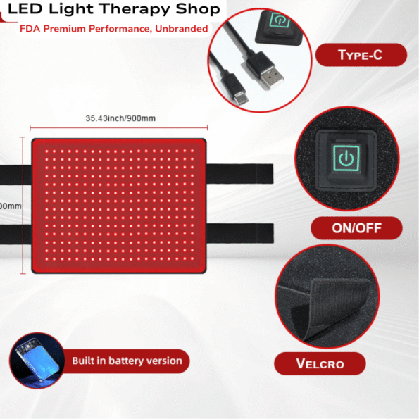 Universal XL Animal Red Light Therapy Pad 90x70cm Horses Livestock Heal Pain