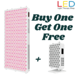 Red Light Therapy Full Body Panel. white full body panel red nir 8 wavelength buy one get one free table top panel with stand LED Light Therapy Shop buy one get one free full body table top panel 8 wavelengths red near infrared nir FDA cleared