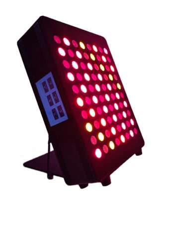 Table Top Red Light Therapy Panel x80 LEDs 595 630 660 810 850 TENs pulse touchscreen adjustable yellow red near infrared