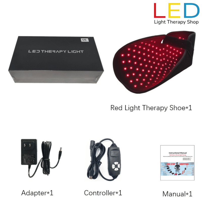 red lght therapy foot boot wrap (4) red light therapy foot boot wrap Side view of black therapy boot showing pocket and USB connection. BUY ONE GET ONE FREE BLACK FRIDAY SALE