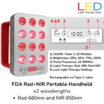 Red Light Therapy Handheld 660nm 850nm with Handle