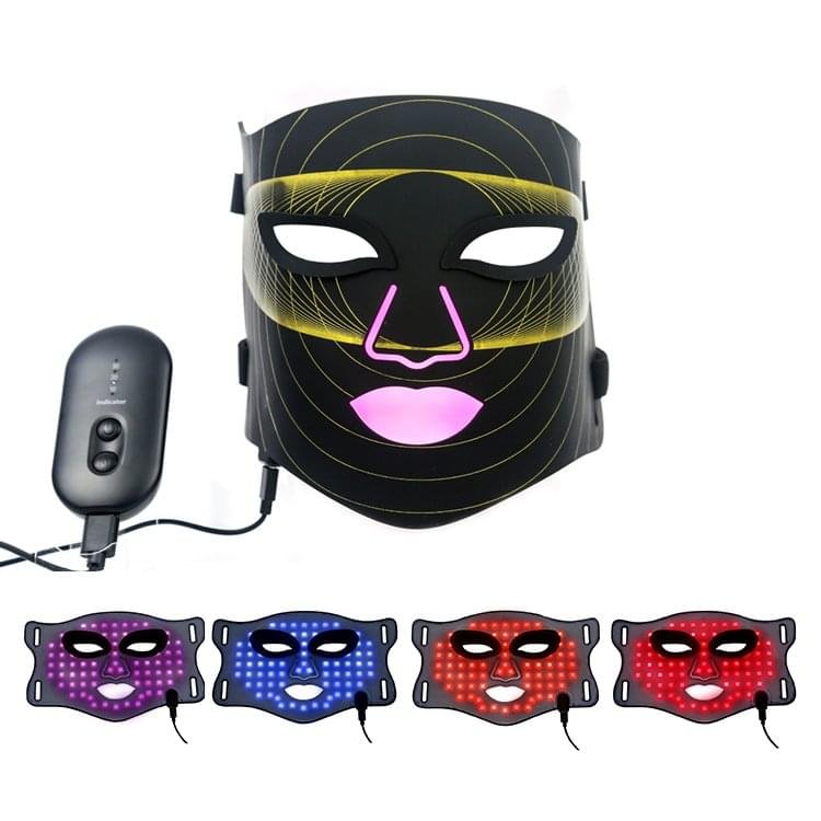 FDA 510k-Certified Black LED Face Neck Mask Premium Light Therapy Results - Unbranded Price (1) FDA 510k-Certified Black LED face Mask x288 leds Premium Light Therapy Results - Unbranded Price red 635nm blue 465nm yellow 605nm near-infrared 850nm anti aging anti wrinkle acne reduction dermatology grade light therapy